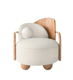 MODULA AHŞAP TOP YASTIKLI BERJER