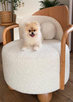 MODULA AHŞAP TOP YASTIKLI BERJER