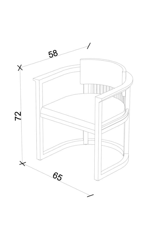 DOCIA HONEYLINE YEMEK ODASI SANDALYE