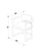 DOCIA HONEYLINE BLACK YEMEK ODASI SANDALYE