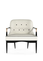 Morini Ahşap Ayaklı Beyaz Tekli Koltuk