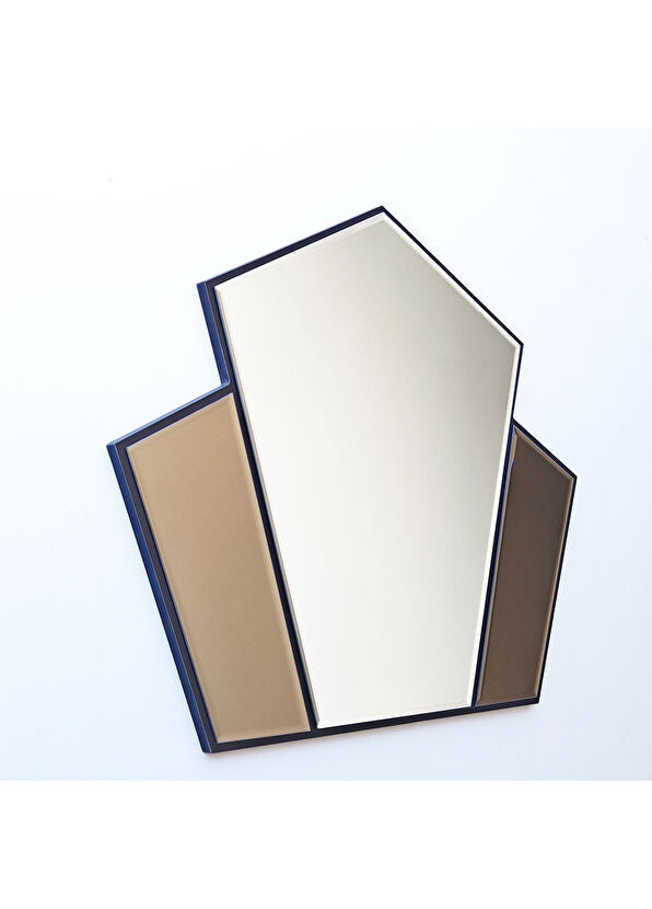 Selfish Bizoteli Bronz Detaylı Siyah Konsol Aynası