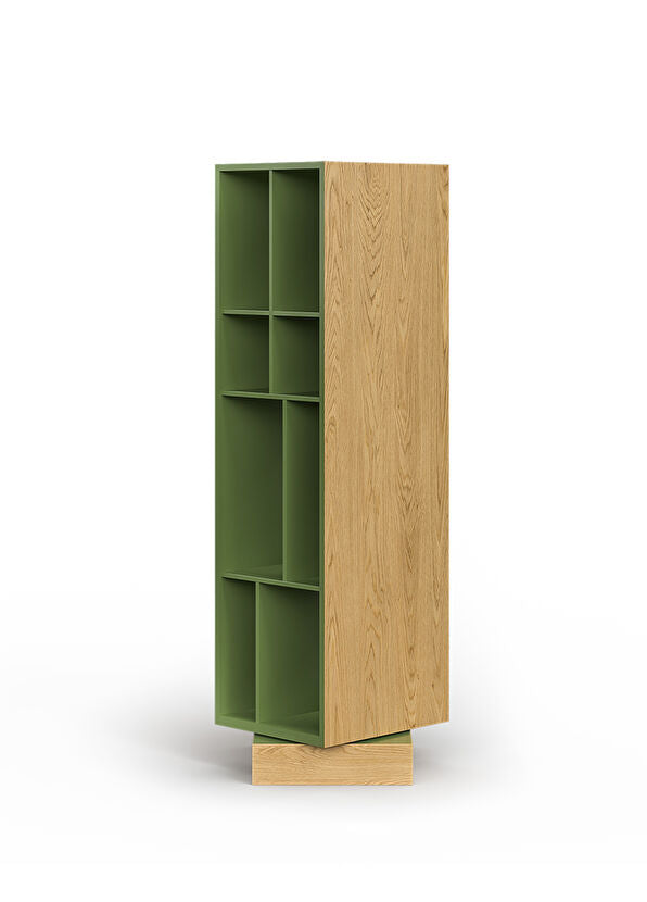 Cabin Dönebilen Yeşil Lake Çok Bölmeli Kitaplık 32 x 108 cm