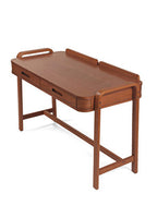 Demce Açık Ceviz Ahşap Çalışma Masa Sandalyesi ve Konsol Takımı