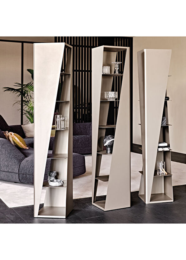 Rocket Gri Metal Kitaplık