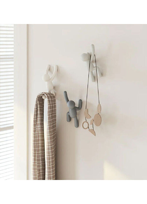 Buddy Beyaz Gri̇ Antrasi̇t Duvar Kancaları