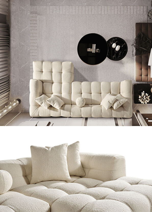 Nammos Comfort Bej Teddy Köşe Takımı