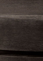 Glow Siyah Meşe Ahşap Komodin