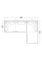 Avend Ekru Uzanmalı Bahçe Köşe Kanepesi