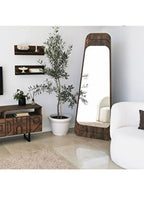 Smooth Ceviz Renkli Masif Boy Ayna