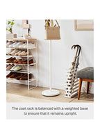 Plaın Ayaklı Beyaz Askılık