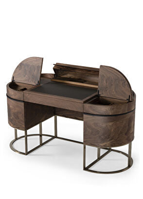 Aria Kahverengi Masif Ceviz Çalışma Masası