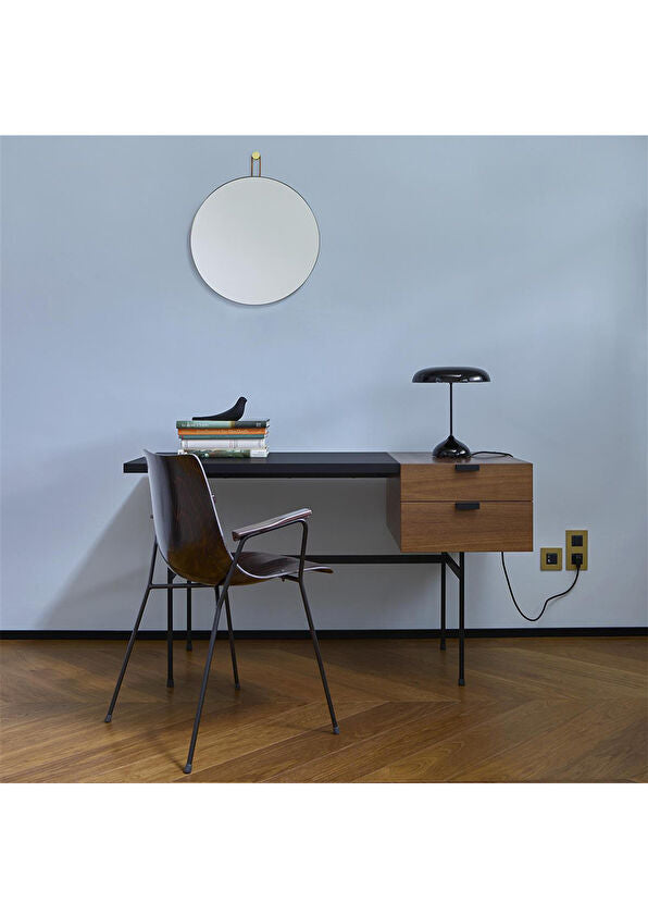 Tanis Walnut Black Fenix Çelik Çalışma Masası 130x74 cm