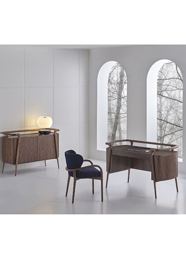 Versus Ceviz Ahşap Çalışma Masası