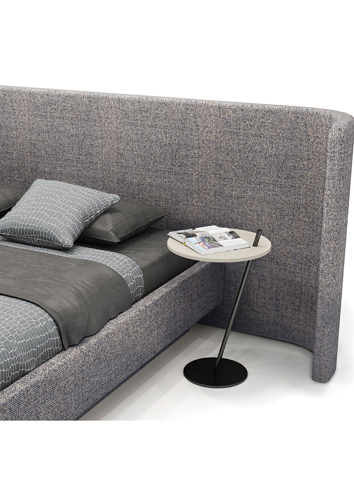 Diamond Gri Yatak Ünitesi 160 cm