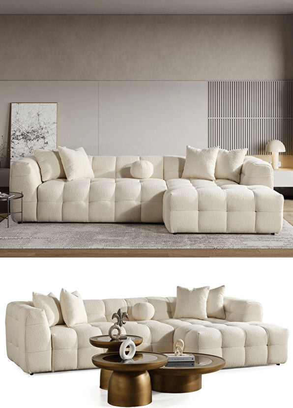 Nammos Comfort Bej Teddy Köşe Takımı