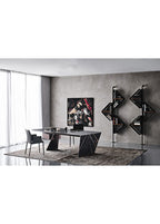 Nasdaq Sahara Noir Desenli Seramik Ofis Masası