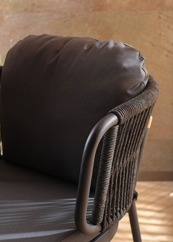 Ban Siyah İroko Bahçe Masa Takımı