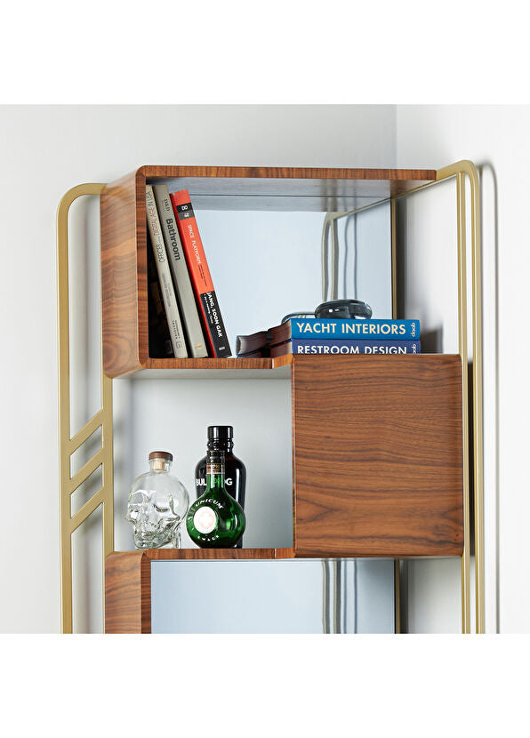 Mirage Köşe Kitaplık 168x55x53 cm