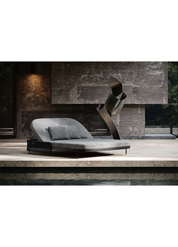 Miura Nightfall Antrasit Alüminyum Daybed Bahçe Koltuğu