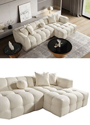 Nammos Comfort Bej Teddy Köşe Takımı