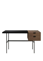 Tanis Walnut Black Fenix Çelik Çalışma Masası 130x74 cm