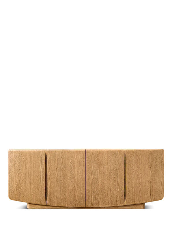 Glow Naturel Meşe Ahşap Dört Kapaklı Konsol