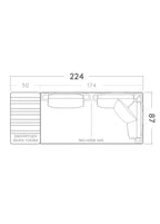 Avend Ekru Iroko Sehpalı Bahçe Kanepesi