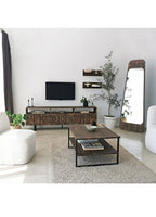 Smooth Ceviz Renkli Masif Boy Ayna